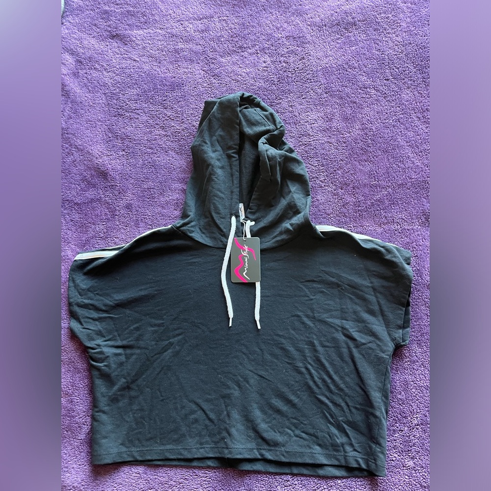 NWT Cropped Hoodie Tee